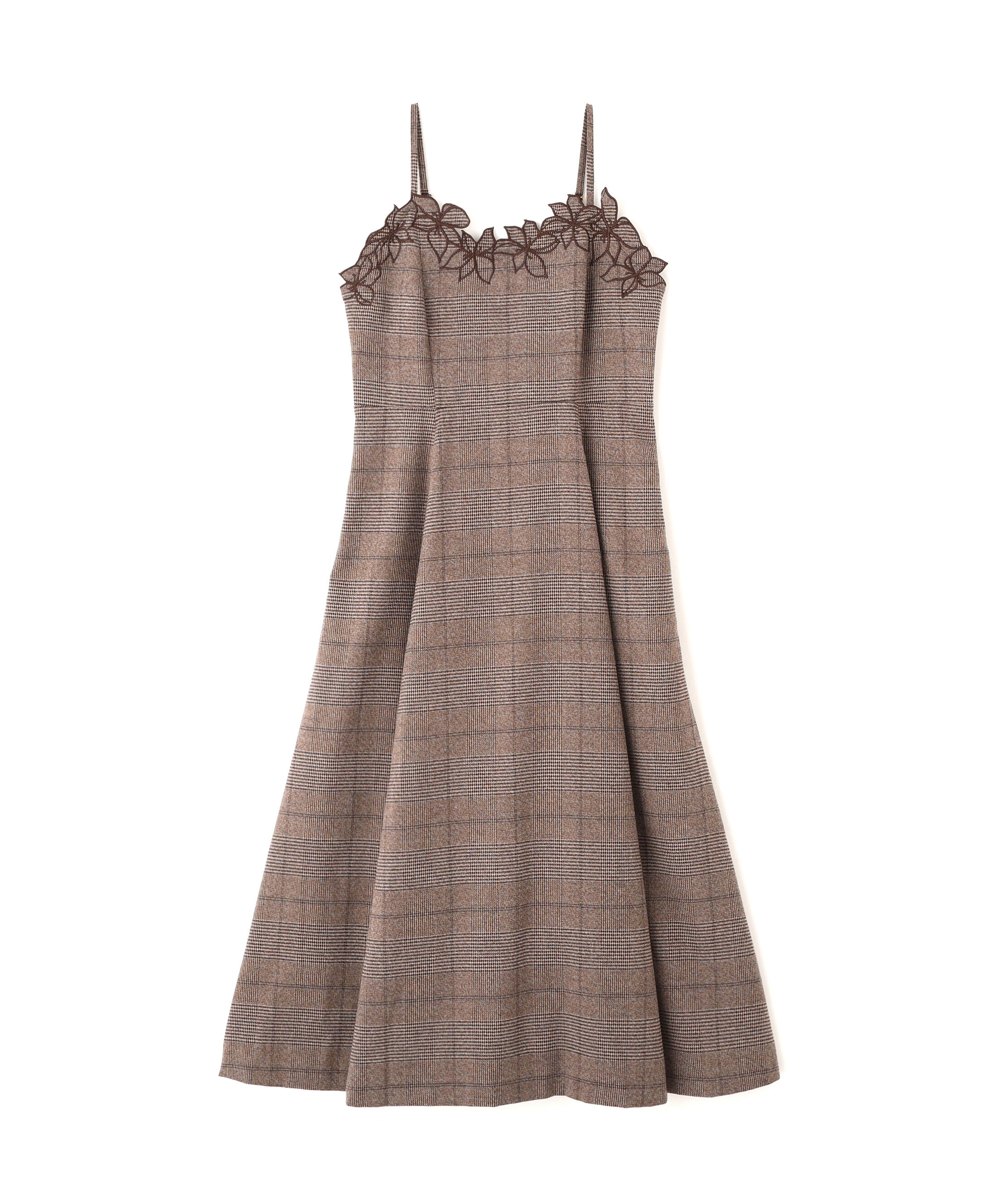 PROPORTION BODY DRESSING「＜加藤栞さん着用＞モチーフ刺繍キャミワンピース　26AW」|ワンピース|