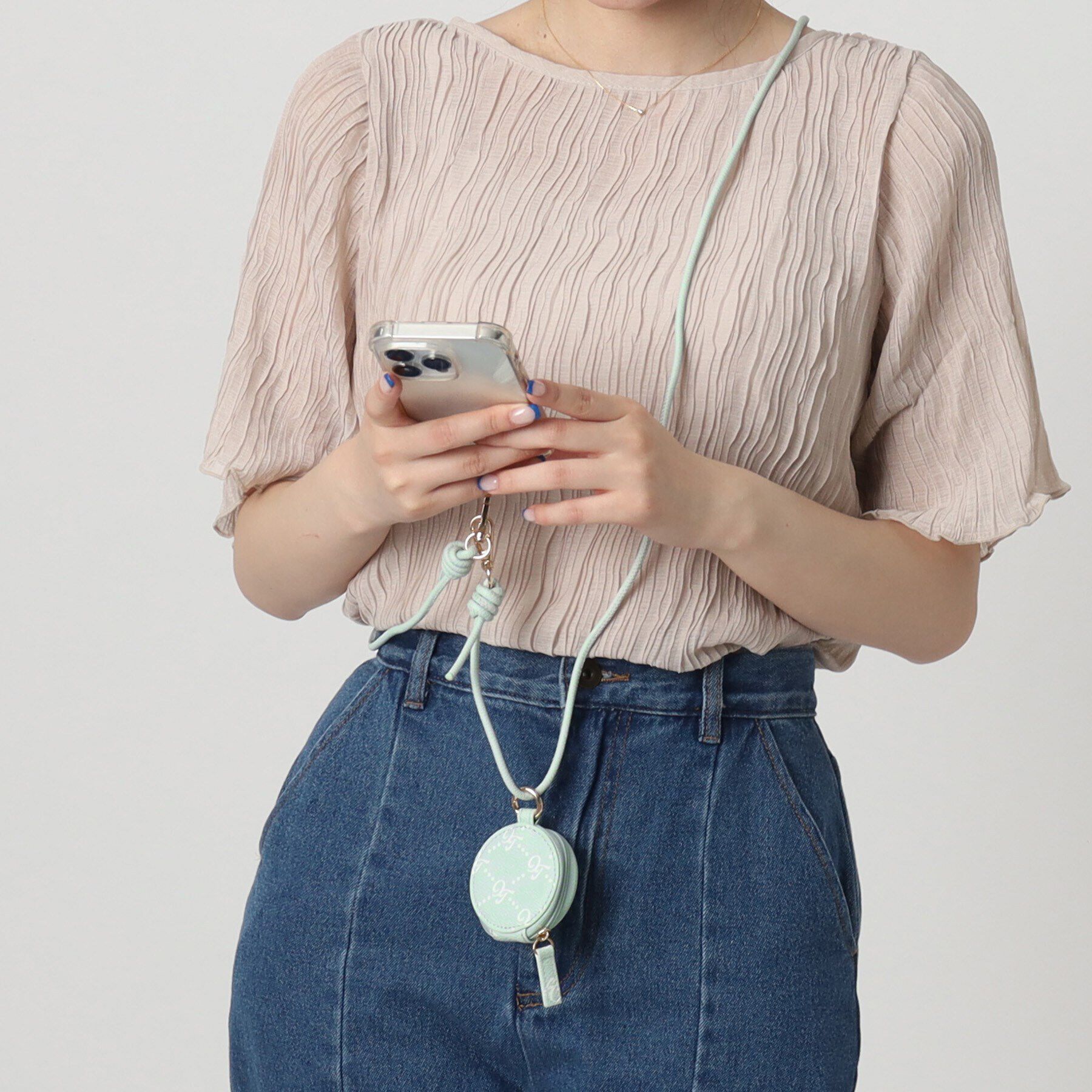Grandedge「ポーチ付きスマホショルダー」|ストラップ|