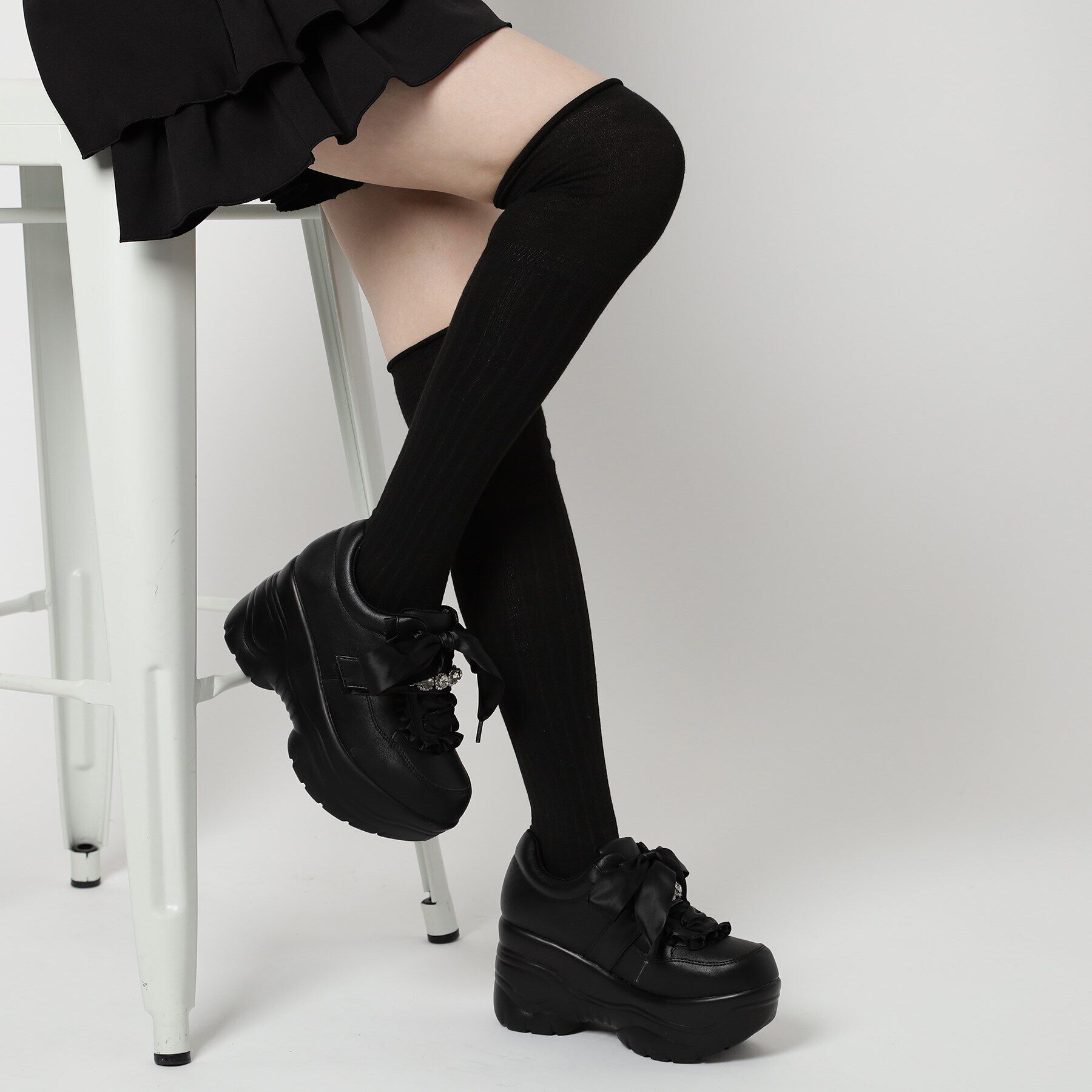 csT&P「厚底キラキラストーン付スニーカー」|スニーカー|