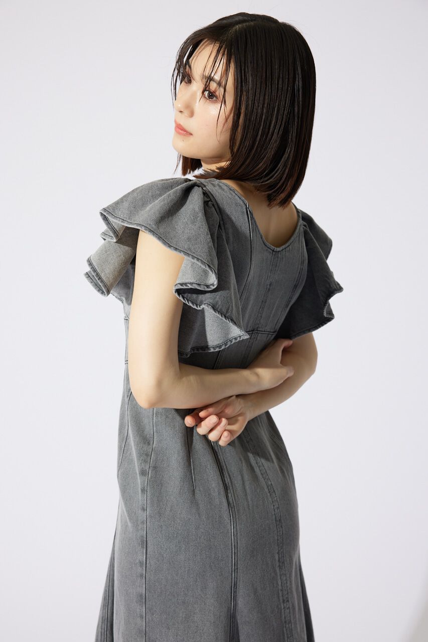 rienda「フリルスリーブマーメイドワンピース」|ワンピース|