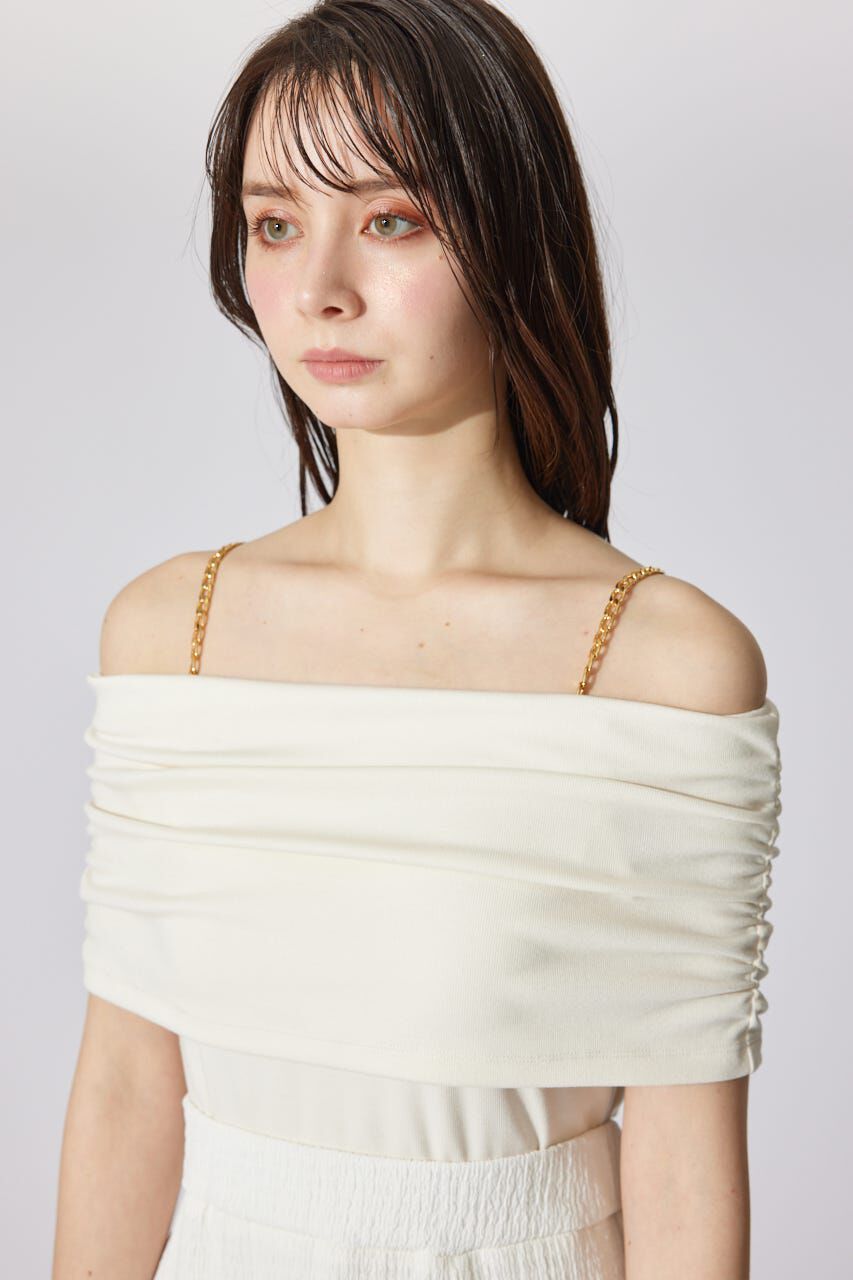 rienda「オフショルカットフレアワンピース」|ワンピース|