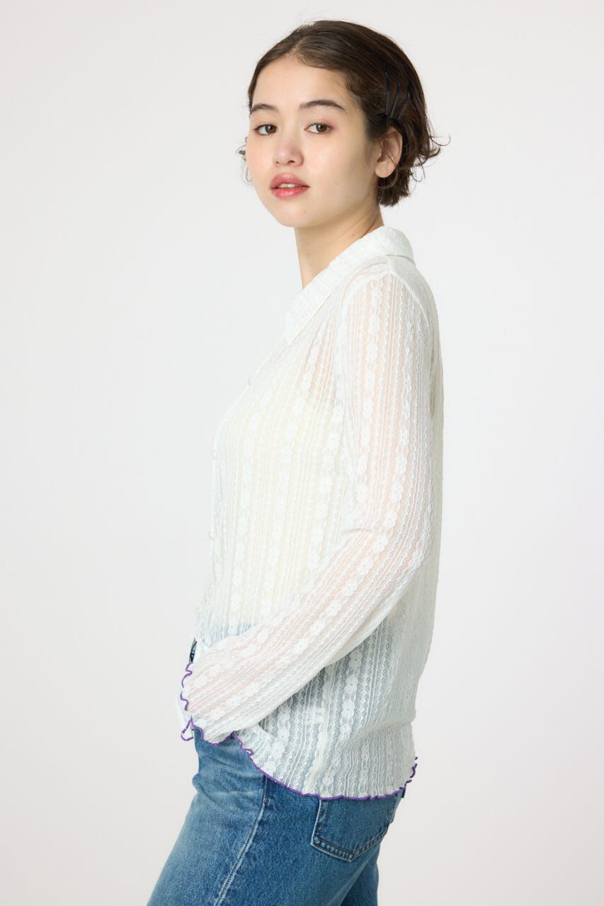 RODEO CROWNS「POINT COLOR シアーシャツ」|Tシャツ・カットソー|