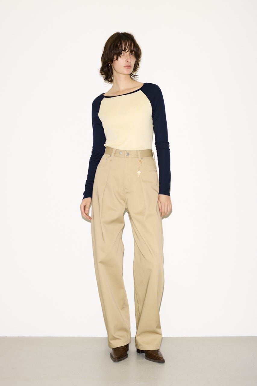 SLY「FINE TOUCH RAGLAN L／S トップス」|Tシャツ・カットソー|