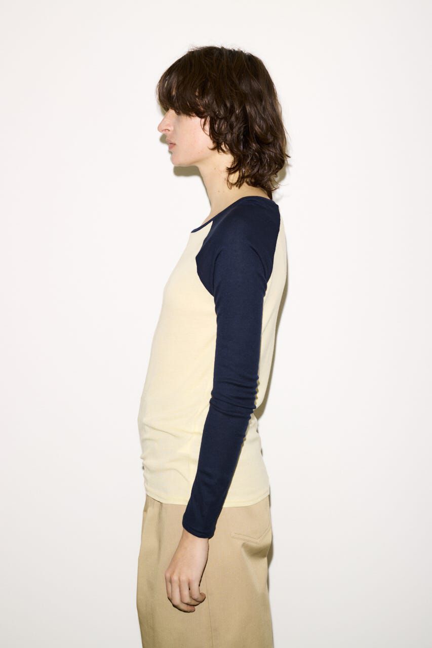 SLY「FINE TOUCH RAGLAN L／S トップス」|Tシャツ・カットソー|