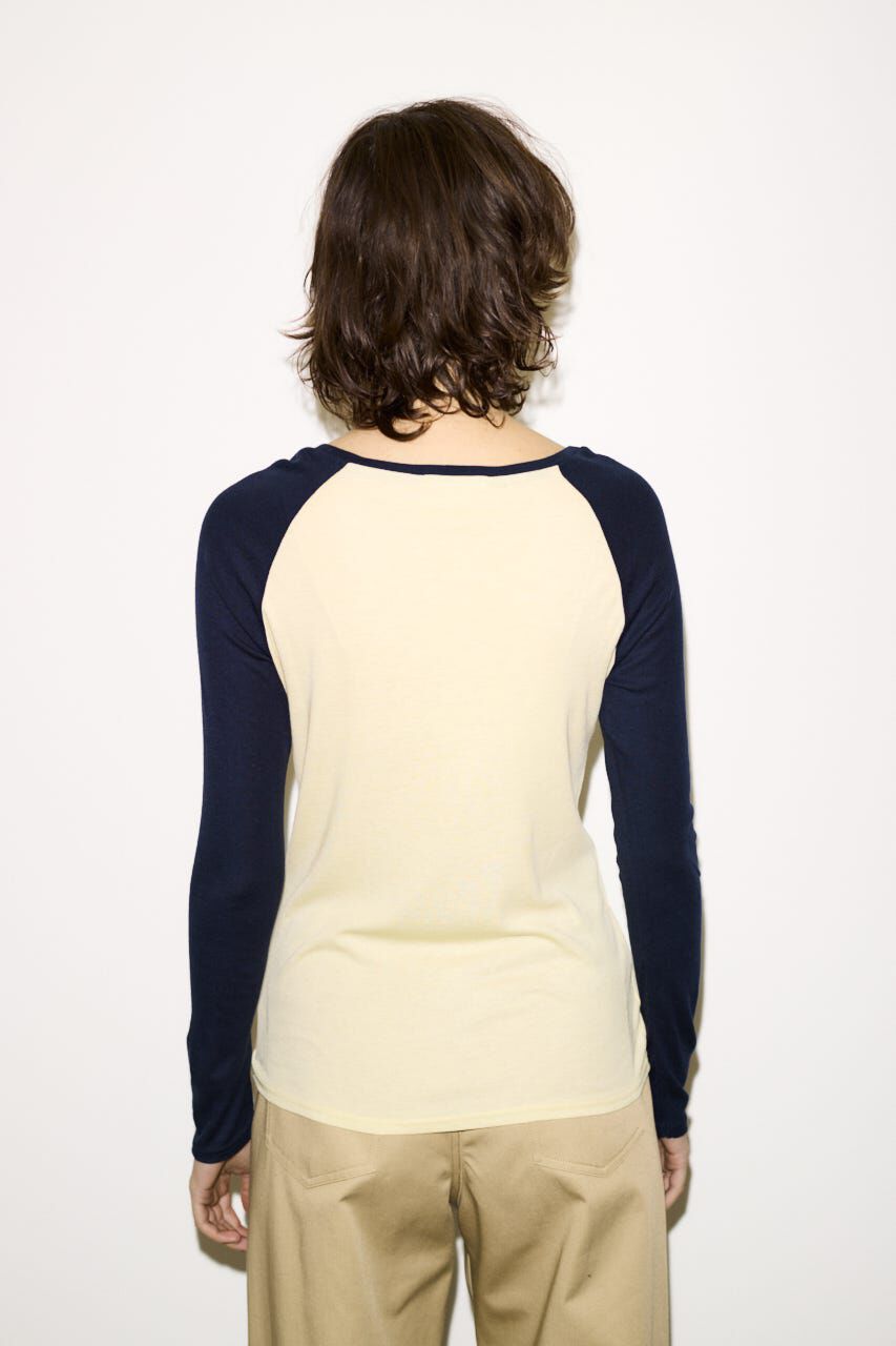SLY「FINE TOUCH RAGLAN L／S トップス」|Tシャツ・カットソー|