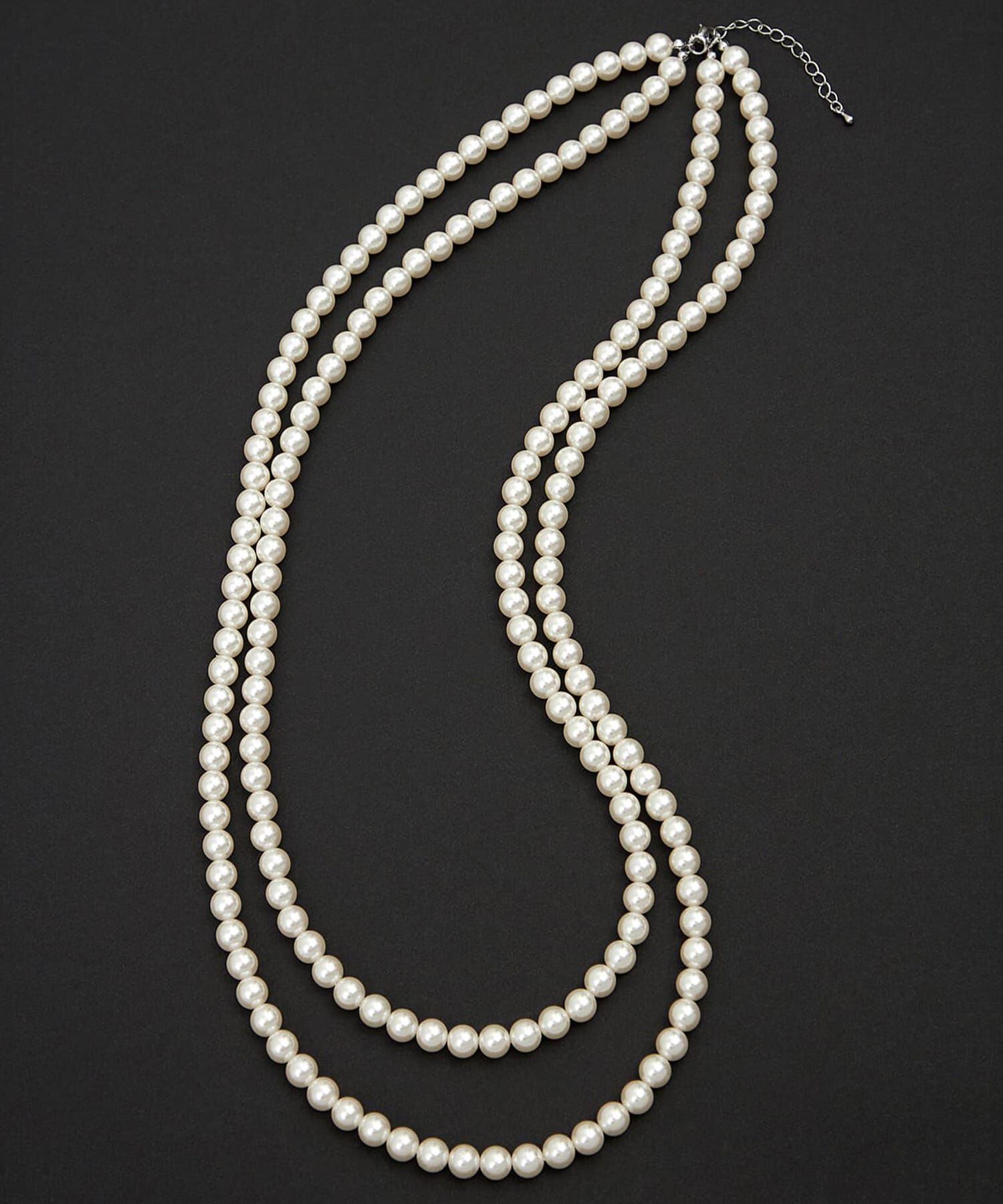 STYLE DELI「８mmパール80cm２連ネックレス」|ネックレス|