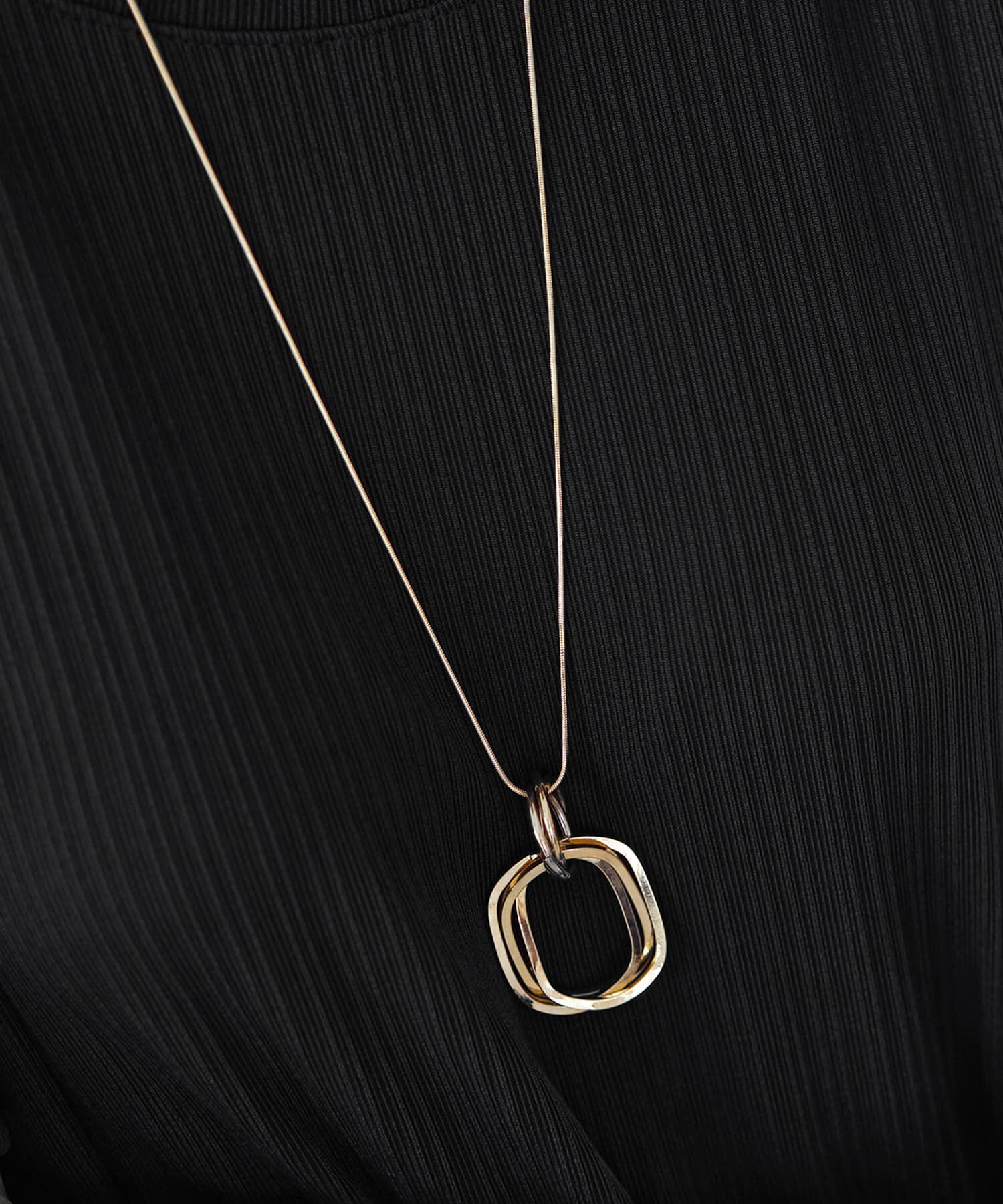 STYLE DELI「６リングパーツ70cmロングネックレス」|ネックレス|