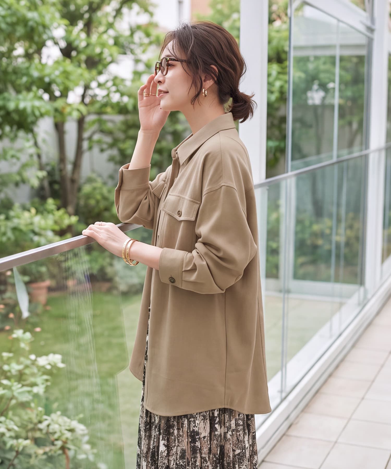 STYLE DELI「凹凸生地のシャツジャケット」|その他|