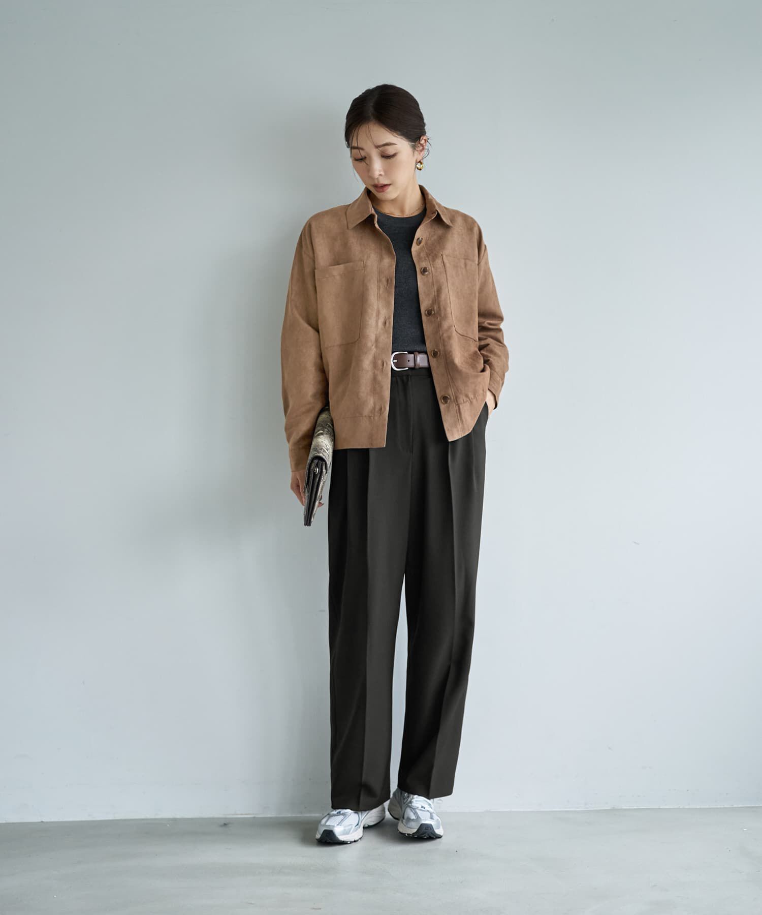 STYLE DELI「【LUXE】ライトスエードシャツ型ジャケット」|その他|