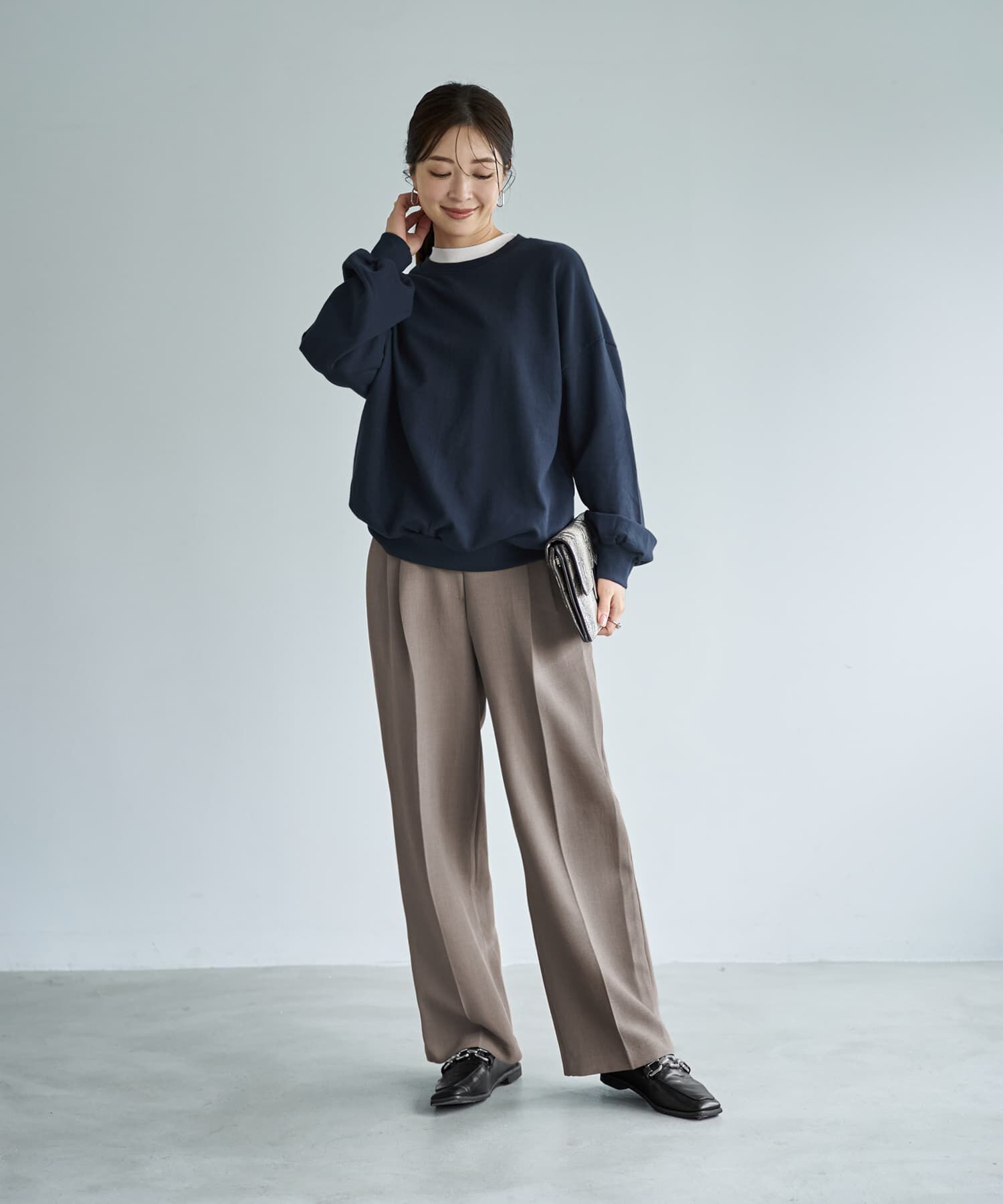 STYLE DELI「ボリュームダウンスウェットトップス」|スウェット・ジャージ|