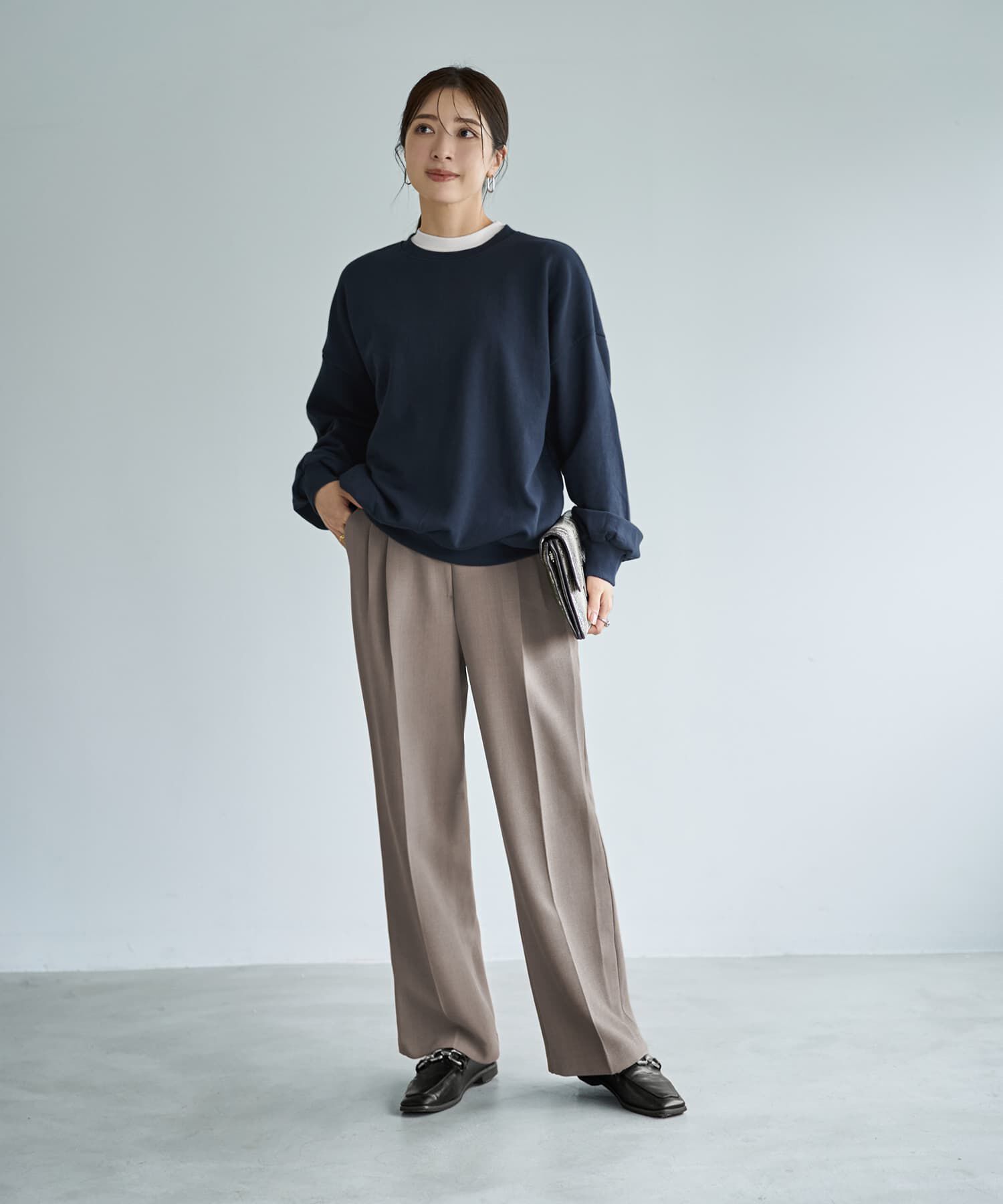 STYLE DELI「ボリュームダウンスウェットトップス」|スウェット・ジャージ|
