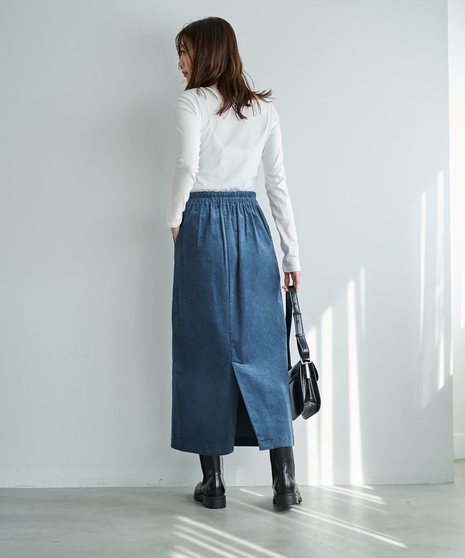 STYLE DELI「【セットアップ対応】コーデュロイストレートスカート」|スカート|