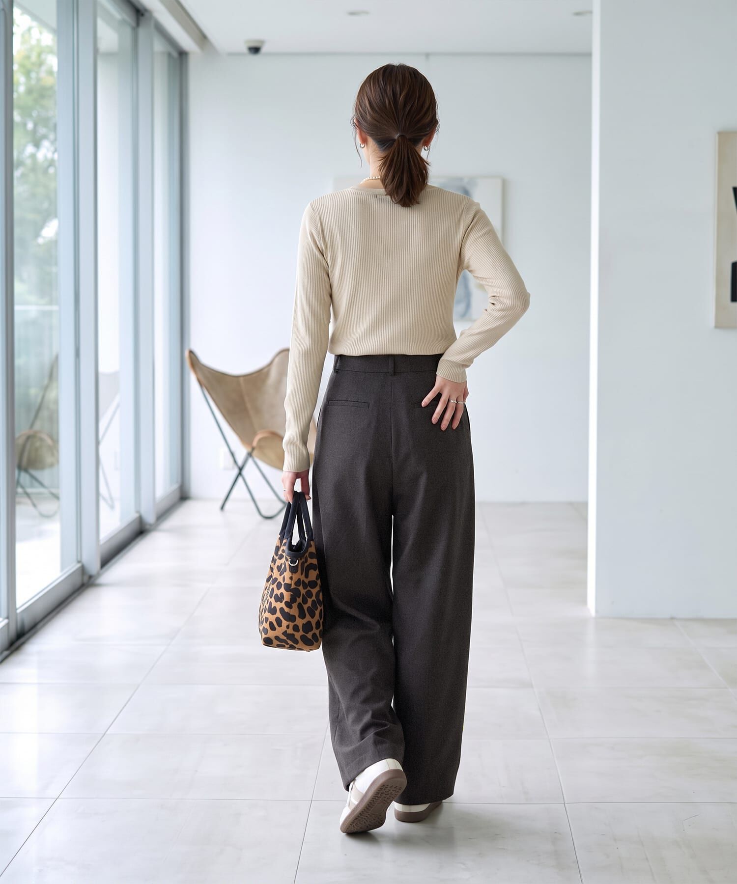 STYLE DELI「ウール調MIXタックワイドパンツ」|その他|