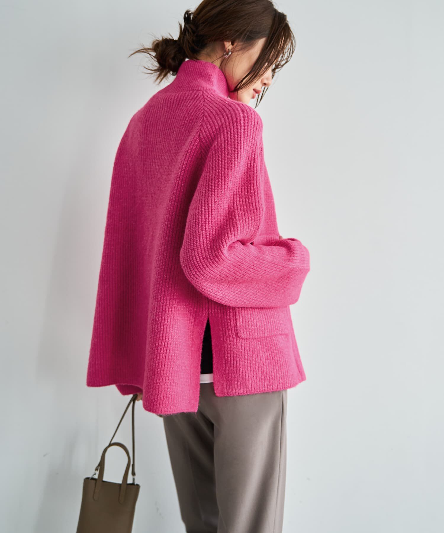 STYLE DELI「ダブルジップスタンドネックニットジャケット」|その他|