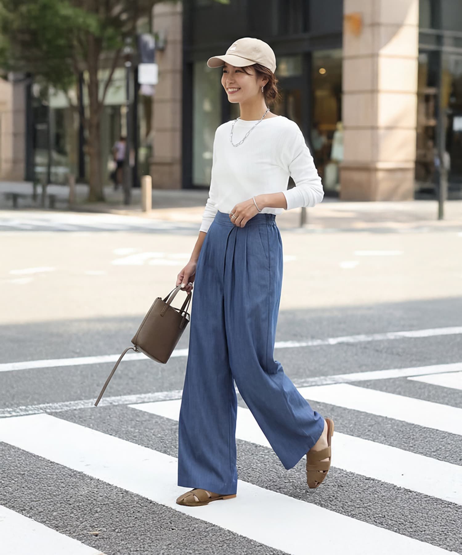STYLE DELI「やわらかボートネックカットソートップス」|Tシャツ・カットソー|