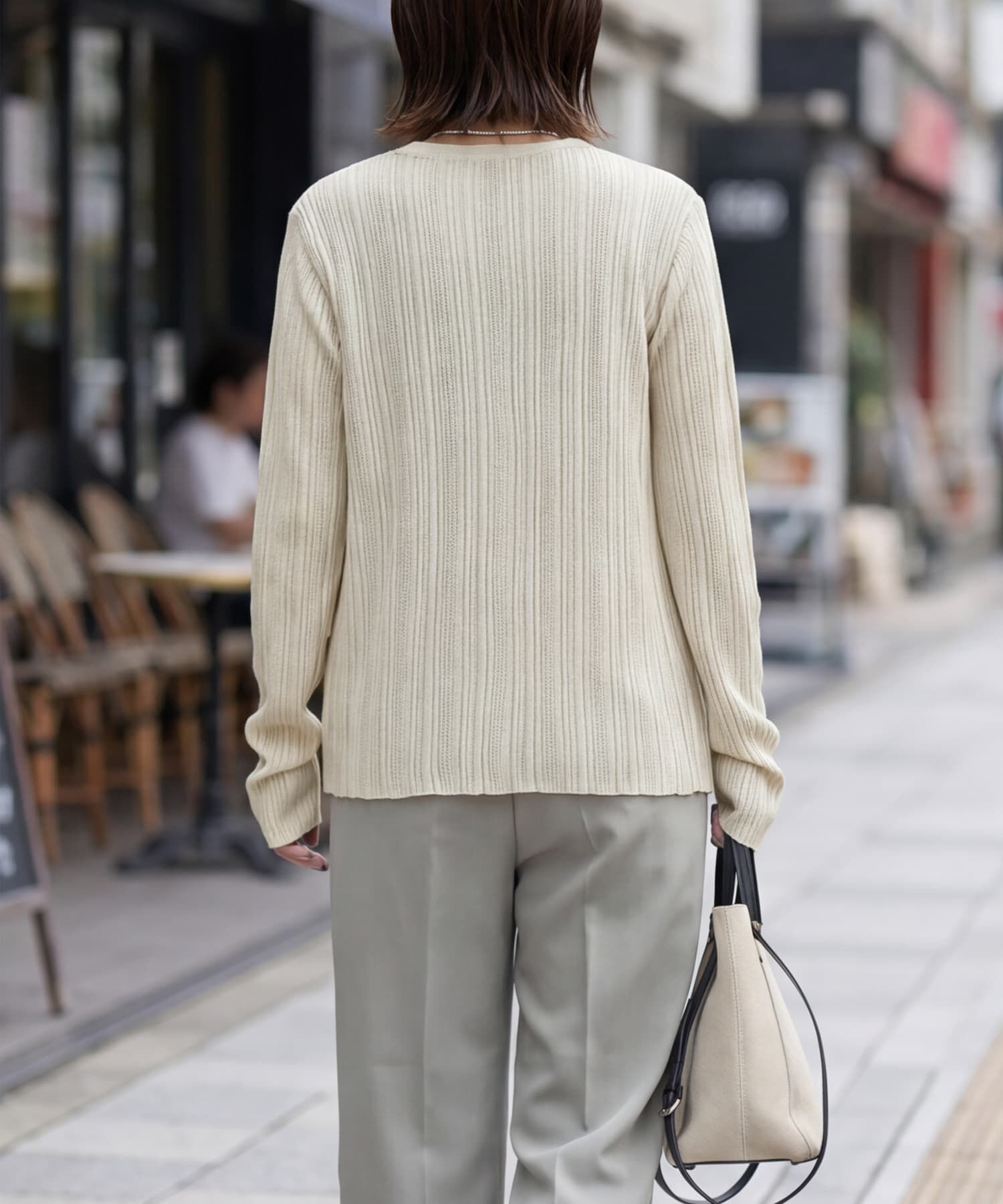 STYLE DELI「サラッとしたランダムリブカーディガン」|カーディガン|