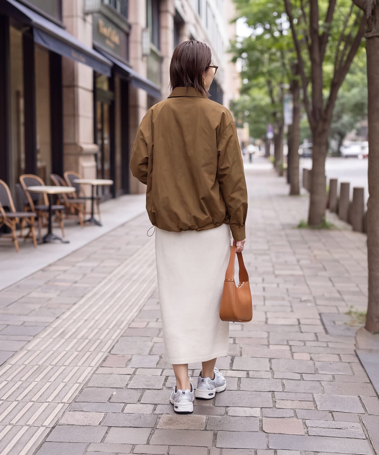 STYLE DELI「裾が絞れるしっとりシボ入りナイロンシャツジャケット」|その他|