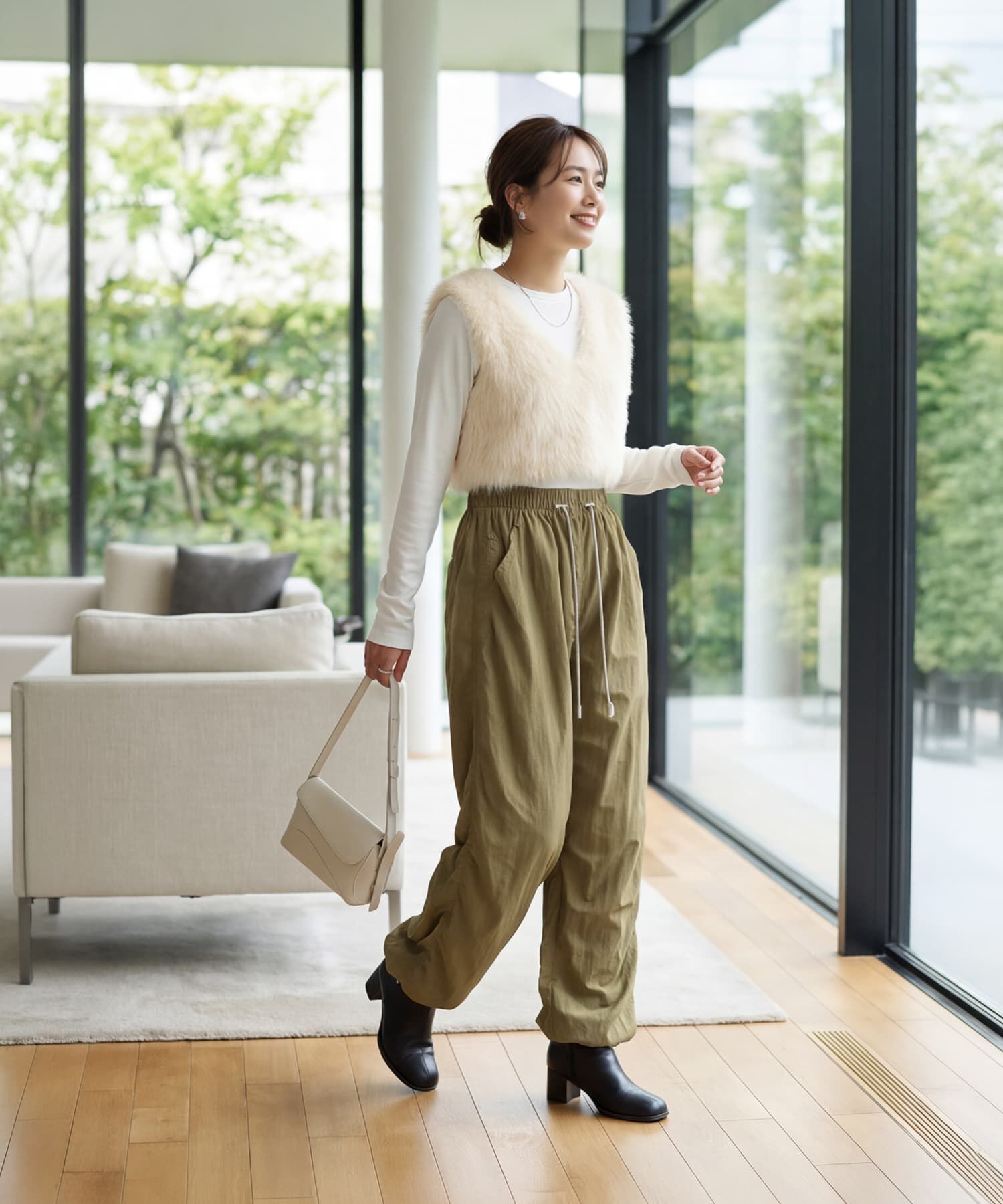 STYLE DELI「ドレープギャザーカーゴパンツ」|その他|