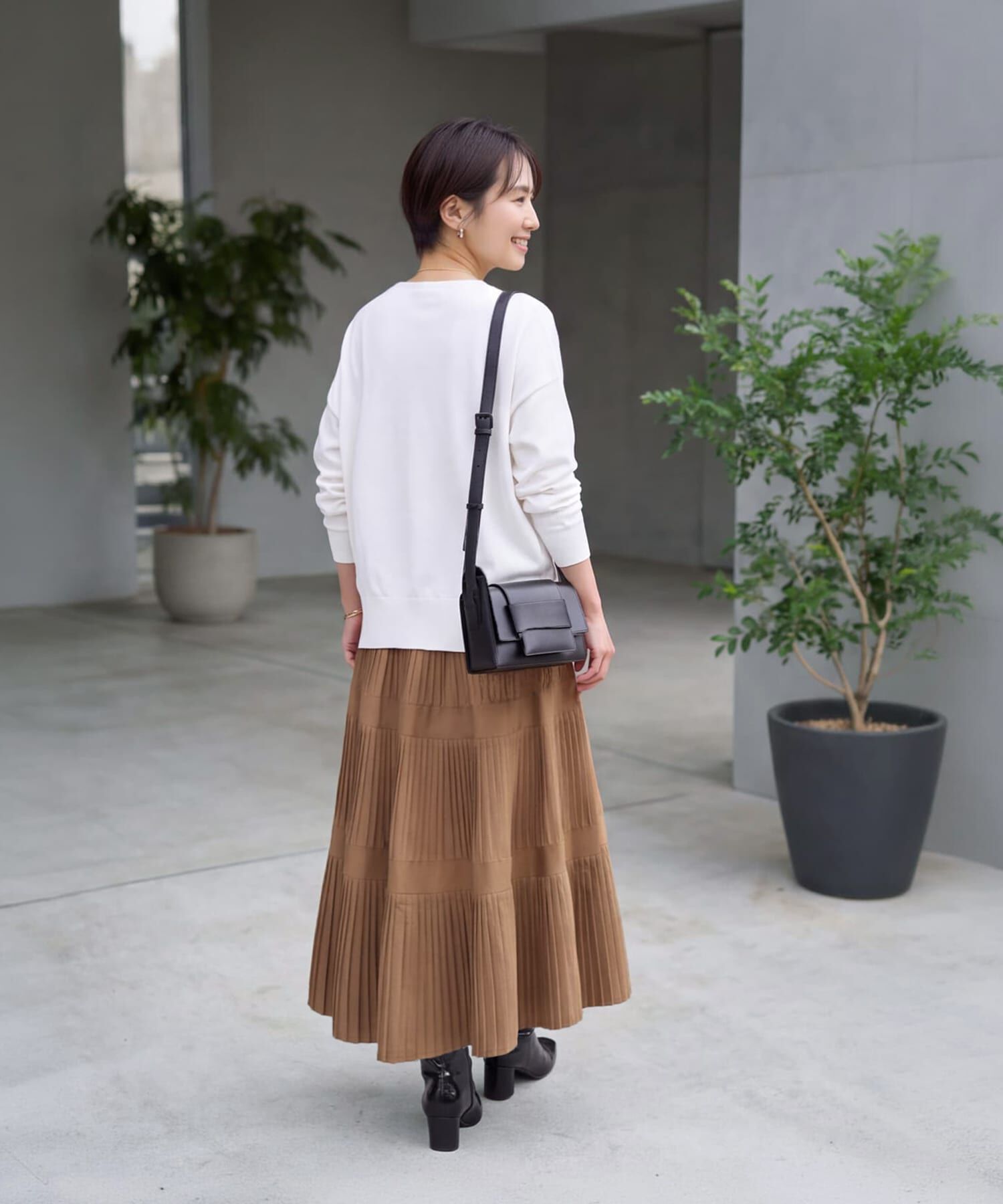 STYLE DELI「【selection】３段プリーツ90cmティアードスカート」|スカート|