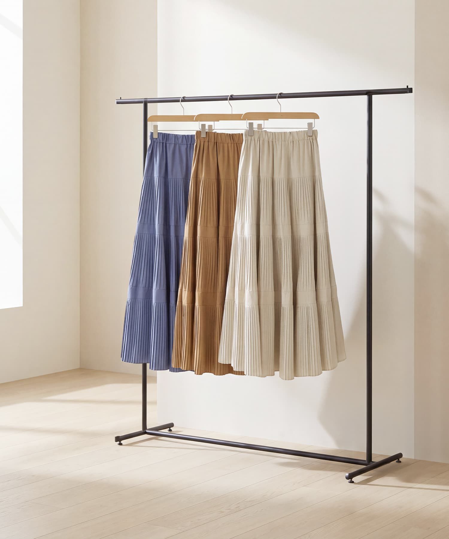 STYLE DELI「【selection】３段プリーツ90cmティアードスカート」|スカート|
