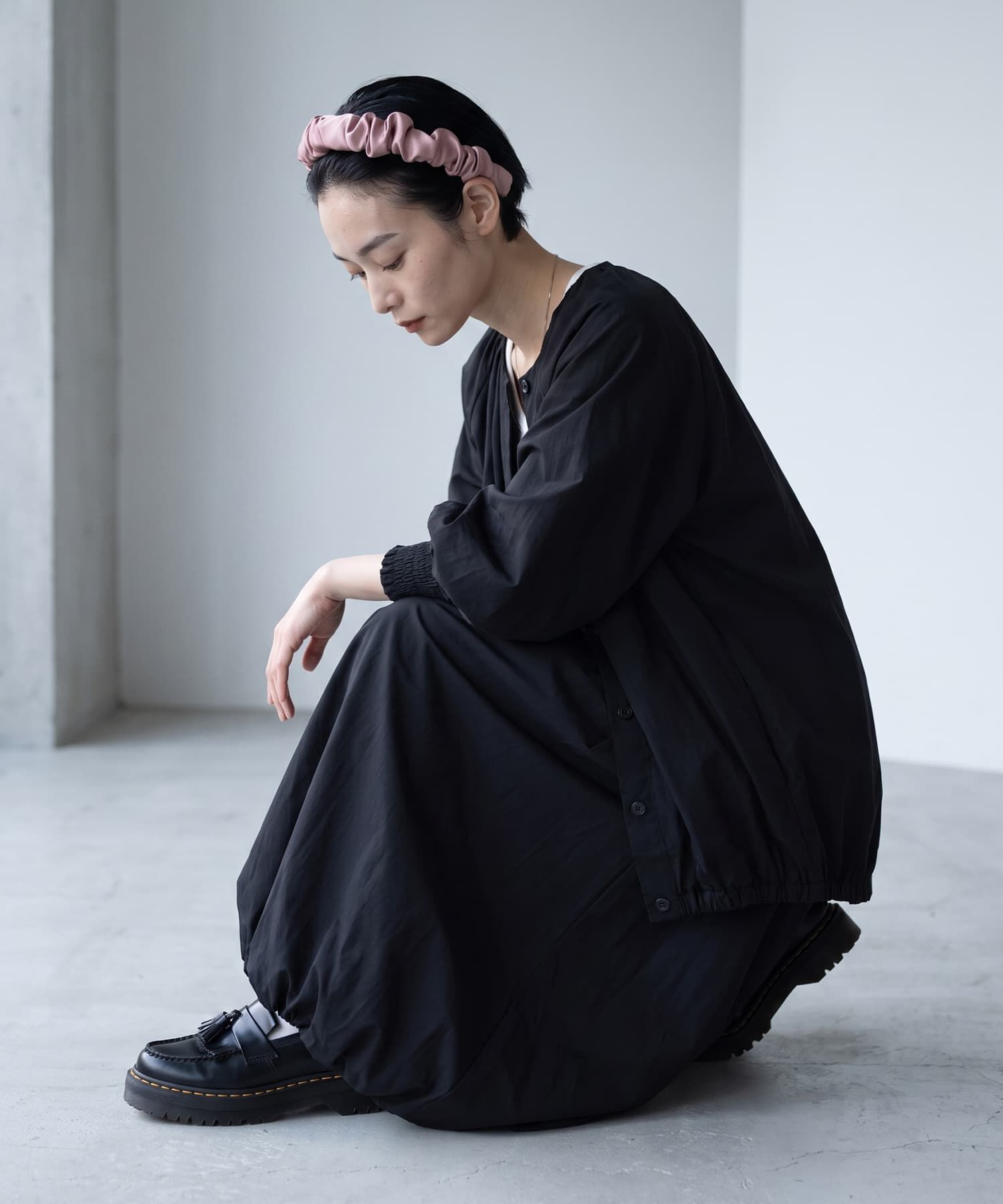 STYLE DELI「【BLK001】シルクヘアカチューシャ」|カチューシャ|