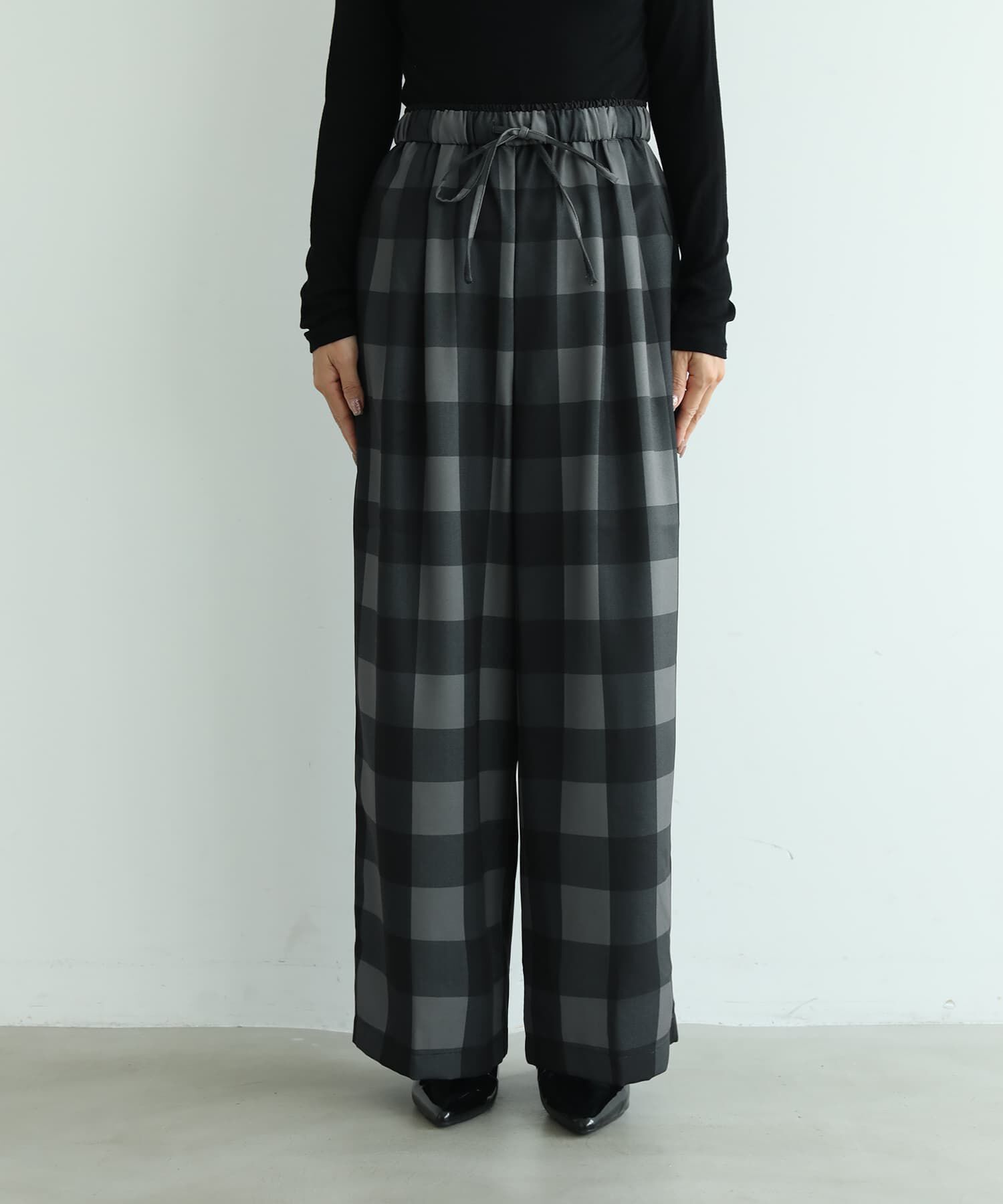 STYLE DELI「【selection】チェック柄リラックスワイドパンツ」|その他|