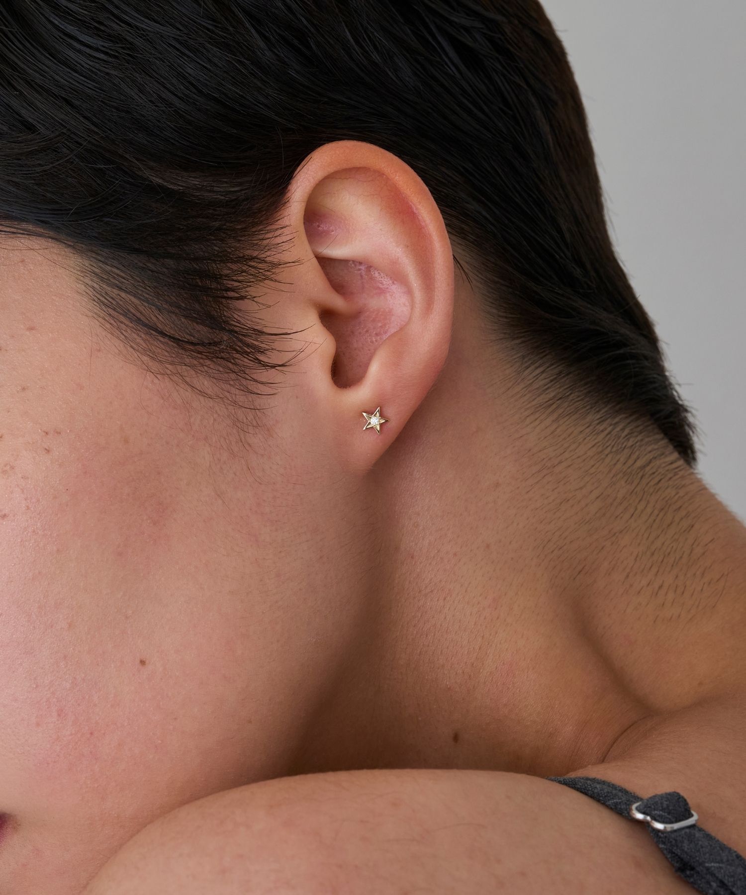 JUPITER「【K10】ダイヤモンドスターピアス /片耳」|ピアス|