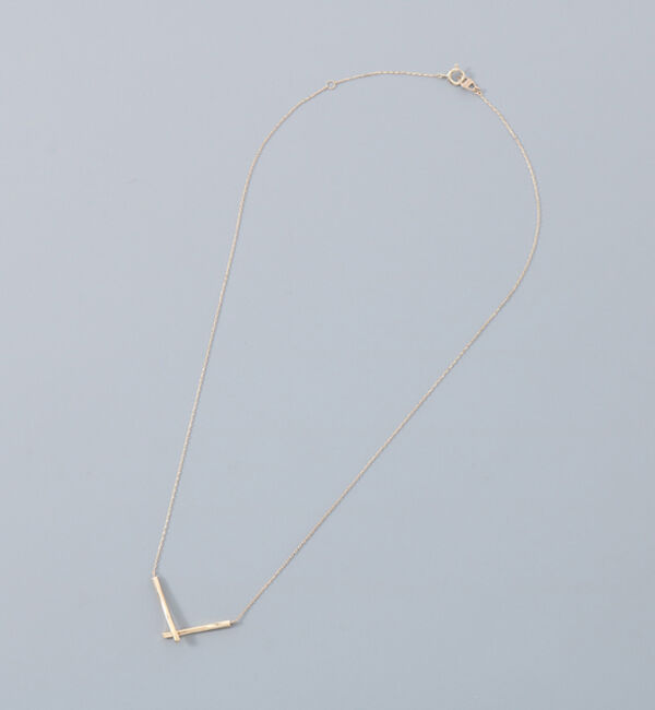 JUPITER「【K10】Vラインネックレス　＜長さ調整可能：36.1cm,最長: 39.6cm>」|ネックレス|