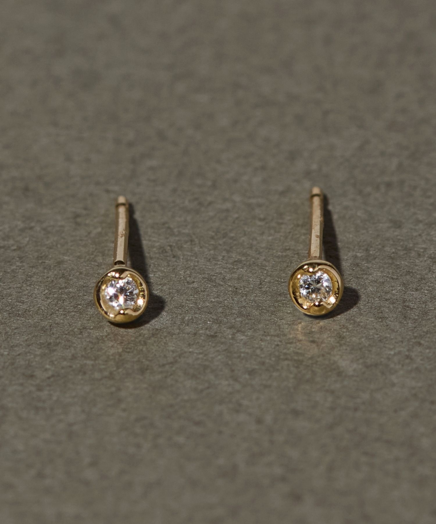 JUPITER「【K18】ベーシックダイヤモンドピアス/金属アレルギー対応」|ピアス|ゴールド