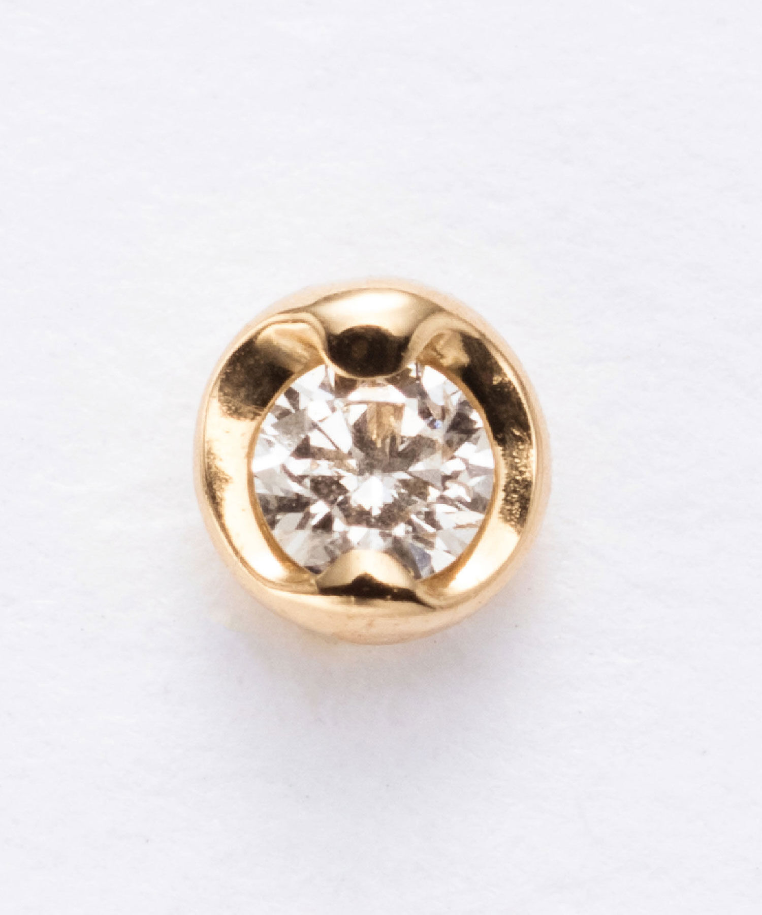 JUPITER「【K18】ベーシックダイヤモンドピアス/金属アレルギー対応」|ピアス|