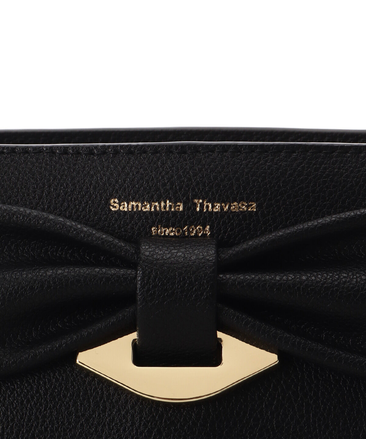 Samantha Thavasa「リボンモチーフ スプリットレザーショルダーバッグ」|ショルダー・メッセンジャー|