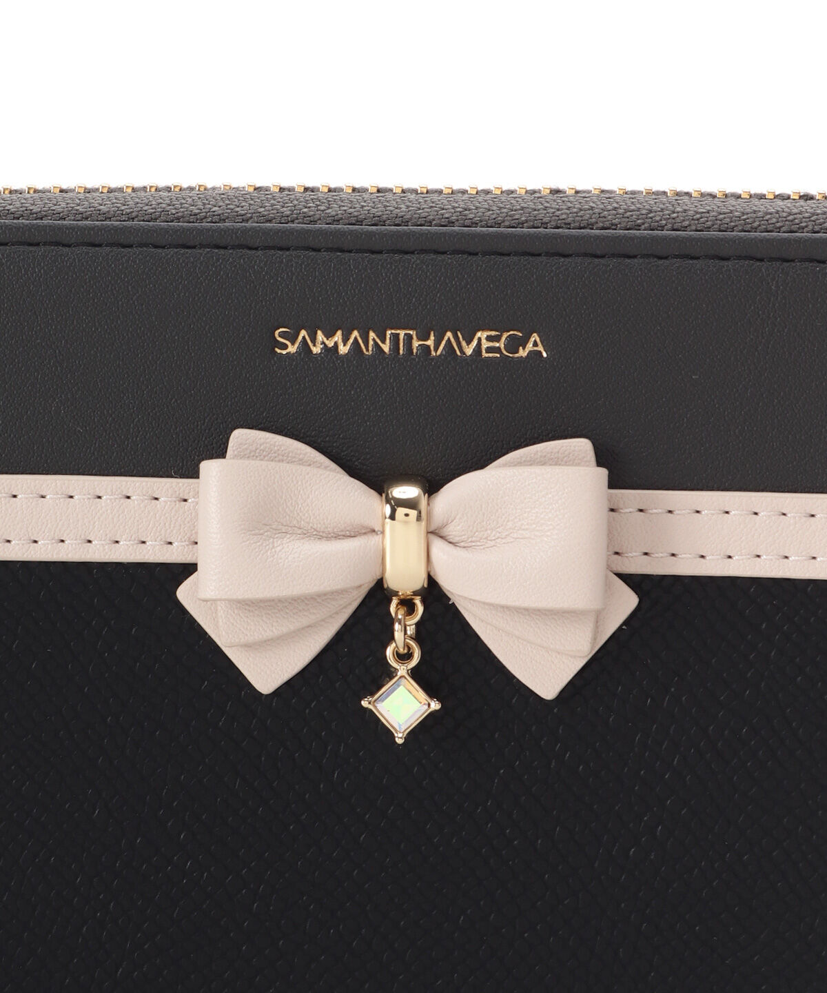 Samantha Vega「バイカラーアクセントリボン長財布」|財布|