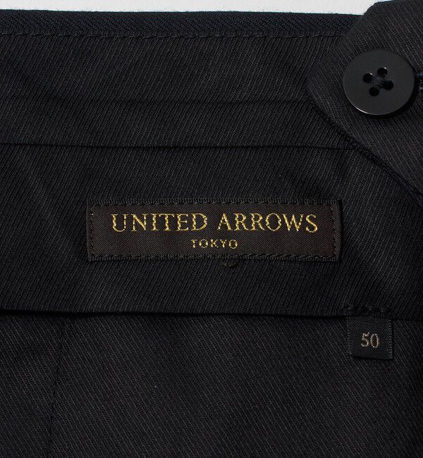 UNITED ARROWS「サージ クリース テーパード 1プリーツ スラックス」|スラックス|