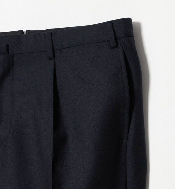 UNITED ARROWS「サージ クリース テーパード 1プリーツ スラックス」|スラックス|