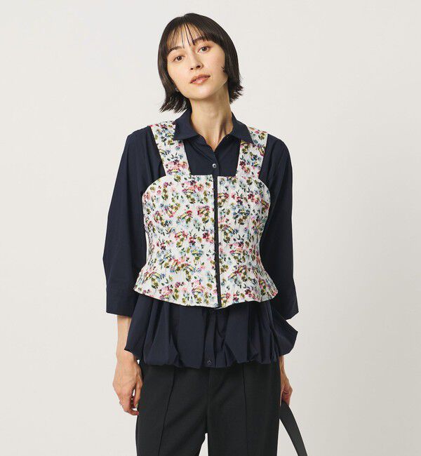 UNITED ARROWS「カラー フラワー ジャガード ビスチェ」|ベスト・ジレ|