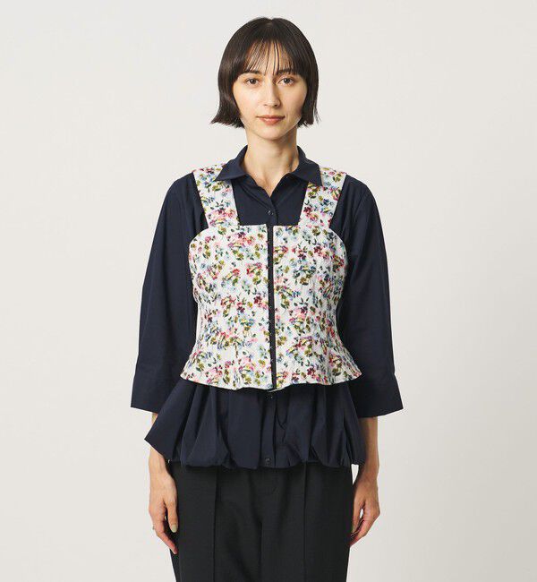 UNITED ARROWS「カラー フラワー ジャガード ビスチェ」|ベスト・ジレ|