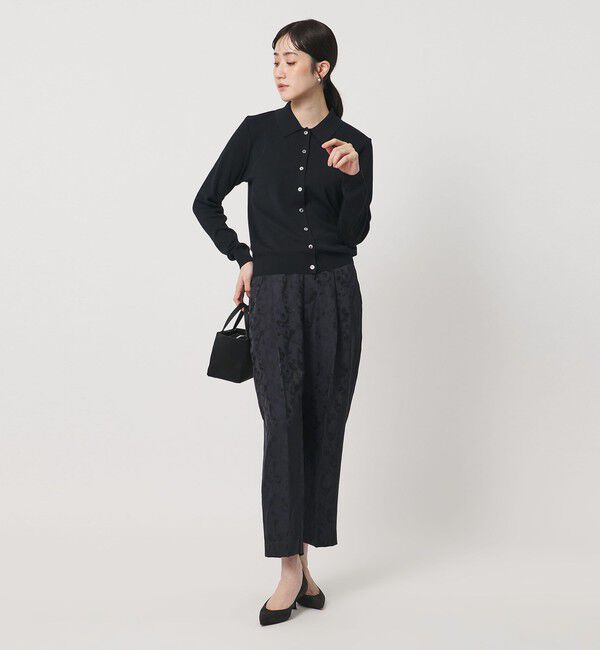 UNITED ARROWS「ペイズリー ジャガード テーパードパンツ」|スラックス|