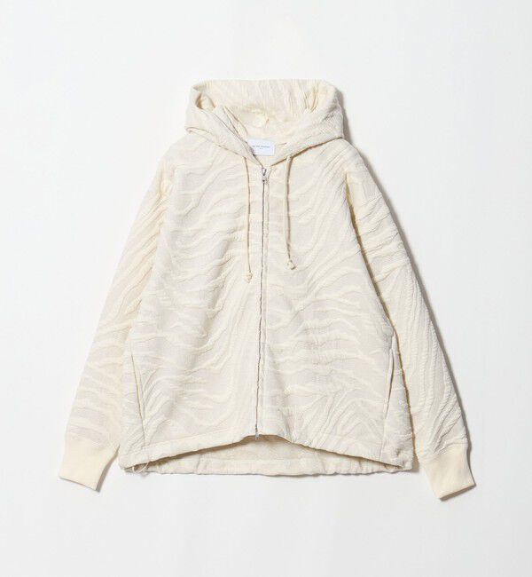 UNITED ARROWS「ジャガード ジップアップ パーカー」|パーカー|OFF WHITE