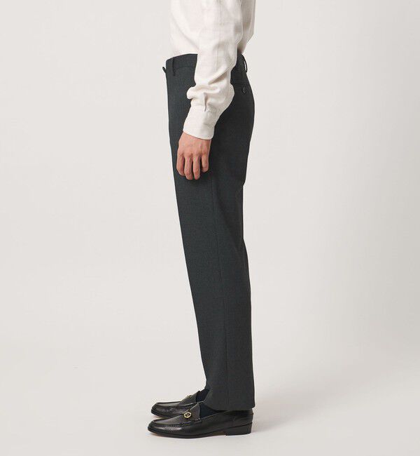 UNITED ARROWS「ハウンドトゥース ジャージ サイドエクステンド ノープリーツ スラックス COMFORT EASY-MODEL」|スラックス|