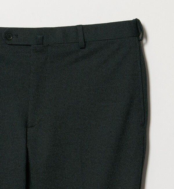 UNITED ARROWS「ハウンドトゥース ジャージ サイドエクステンド ノープリーツ スラックス COMFORT EASY-MODEL」|スラックス|