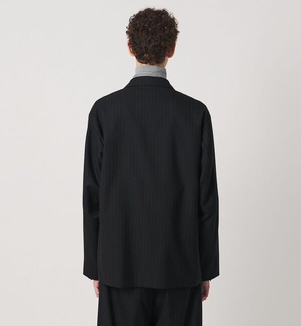 UNITED ARROWS「＜District＞ウール ストライプ シングル 2パッチポケット ジャケット」|テーラードジャケット|