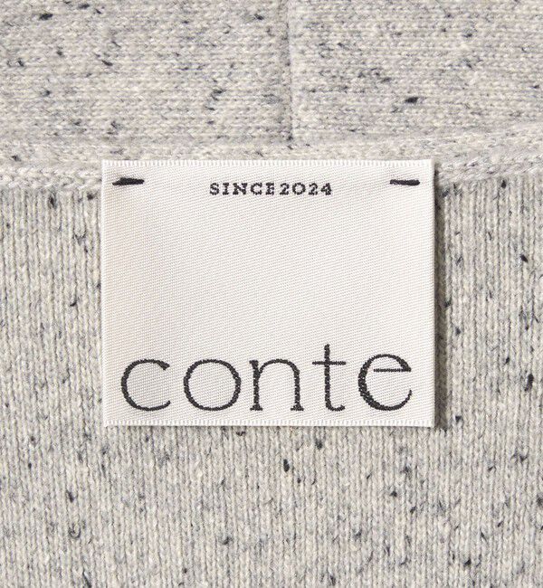 conte「＜conte＞ネップヤーン Vネックニット＆ストール」|ニット・セーター|