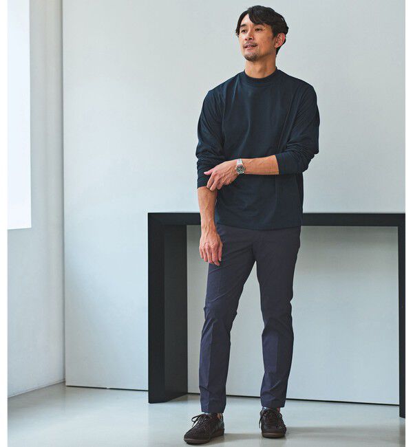 UNITED ARROWS green label relaxing「【WEB限定】JUST fit デイリーモック 長袖 Tシャツ -吸水速乾・抗菌-」|Tシャツ・カットソー|