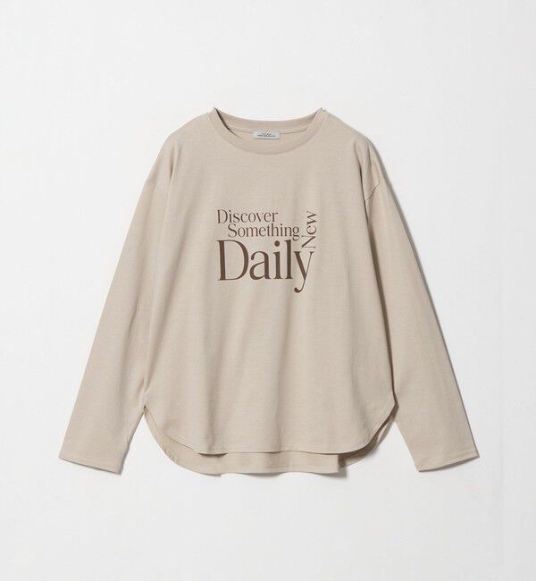 UNITED ARROWS green label relaxing「ロゴ ロングスリーブ Tシャツ」|Tシャツ・カットソー|NATURAL