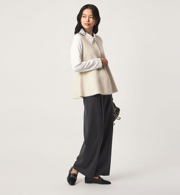 UNITED ARROWS green label relaxing「FOXブレンド セッケツ ニット ジレ」|ベスト・ジレ|