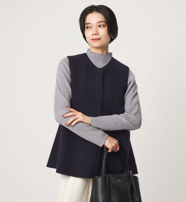 UNITED ARROWS green label relaxing「FOXブレンド セッケツ ニット ジレ」|ベスト・ジレ|