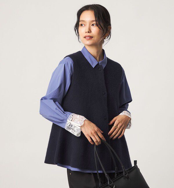 UNITED ARROWS green label relaxing「FOXブレンド セッケツ ニット ジレ」|ベスト・ジレ|