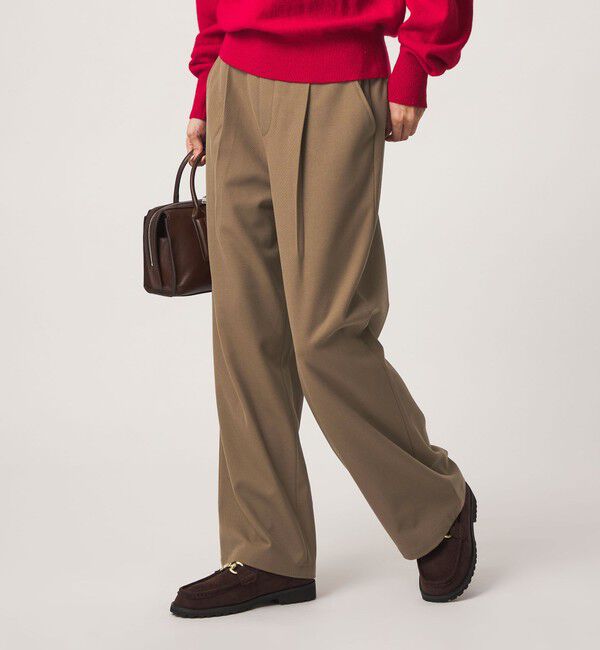 UNITED ARROWS green label relaxing「［size SHORT/TALLあり］オルマイ ウラキモウ ワイド パンツ ストレッチ 帯電防止」|その他|