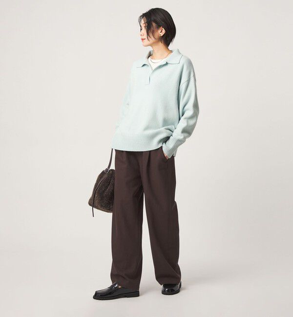 UNITED ARROWS green label relaxing「［size SHORT/TALLあり］オルマイ ウラキモウ ワイド パンツ ストレッチ 帯電防止」|その他|