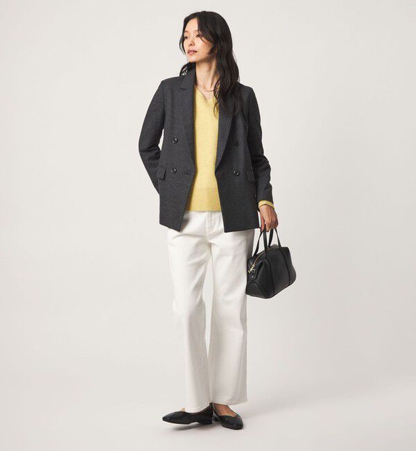 UNITED ARROWS green label relaxing「FOXブレンド フォルム Vネック ニット」|ニット・セーター|